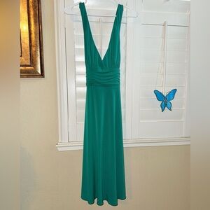 Holiday Dress Laundry By Shelli Segal Green Midi Dress